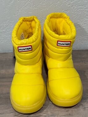 Hunter Yellow Quilted Cuddle Boot